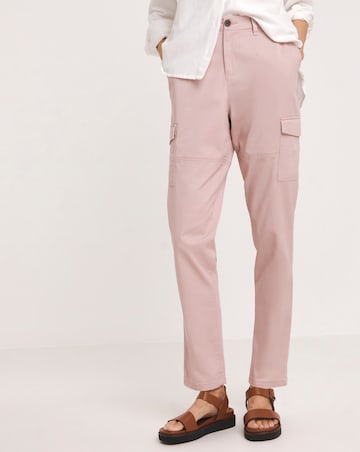 Blush Stretch Utility Tapered Chino Trousers
