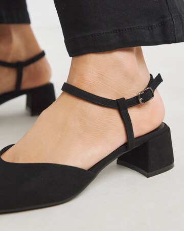 Jennifer Two Part Heeled Shoes - Extra Wide Fit (EEE)