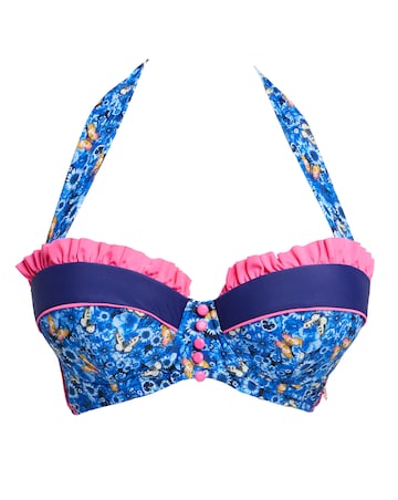 Joe Browns Butterfly Print Wired Bikini Top
