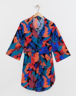 Tropical Cotton Beach Shirt