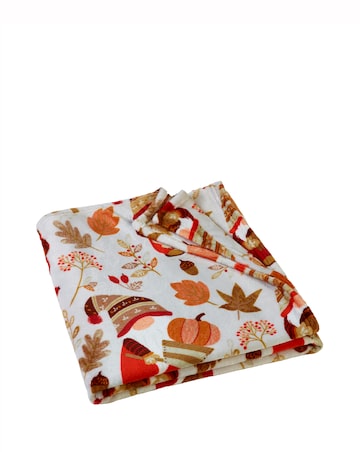 Catherine Lansfield Woodland Gonks Fleece Throw