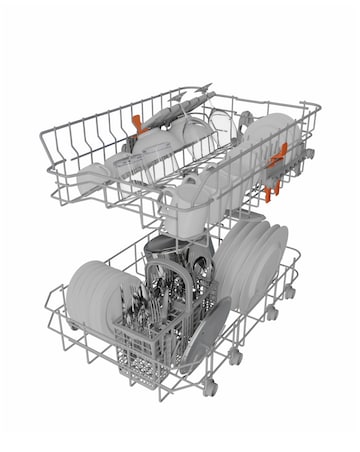 Hotpoint HP2FE10CS90BUK Slimline Dishwasher - 10 Place Settings - Black