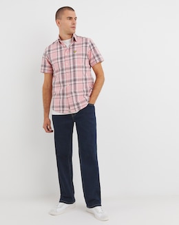 Lyle &amp; Scott Pink Linen Check Shirt