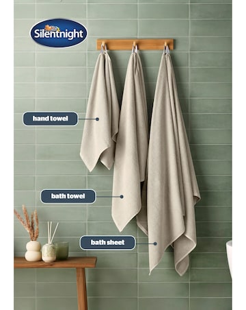 Silentnight Popcorn Pack of 2 Towels