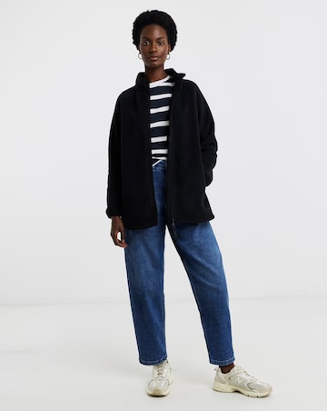 Zip Through Longline Fleece