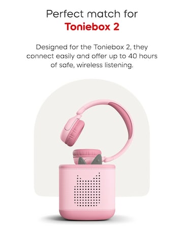 Tonies Bluetooth Headphones for Toniebox 2 - Cloud Pink
