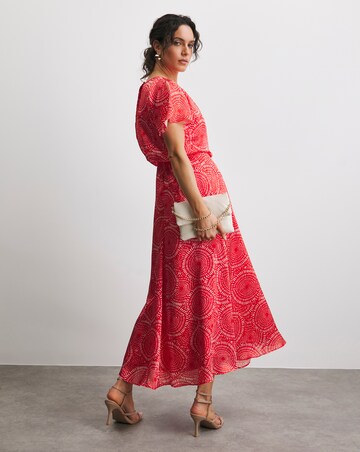 Joanna Hope Blouson Split Sleeve Dress
