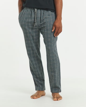 2PK Brushed Flannel Check Loungepants