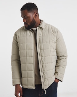 Water Resistant Square Quilt Shacket