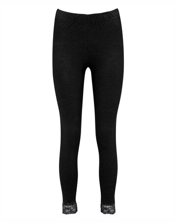 Joe Browns Black Lace Hem Leggings