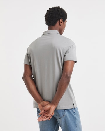 Jersey Polo Long Length-Grey