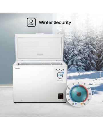 Hisense FC386D4AWLE Static 297L Chest Freezer - White