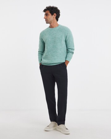Cotton Twist Crew Neck Knitted Jumper