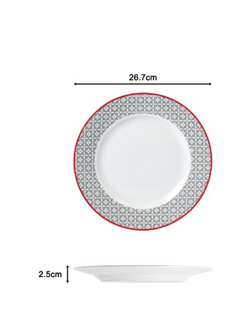 Waterside 24 Piece Grey Dinner Set