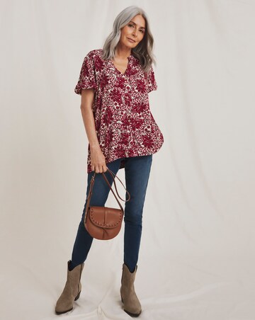 Julipa Button Down Printed Top
