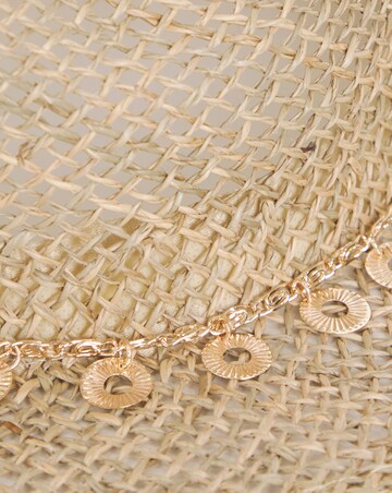 Gold Chain Trim Sun Hat