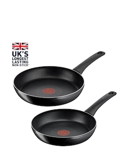 Tefal Titanium Force Twin 20cm and 26cm Frying Pan Set