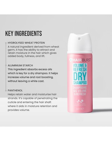 Hairburst Mini Volume & Refresh Dry Shampoo - 50ml