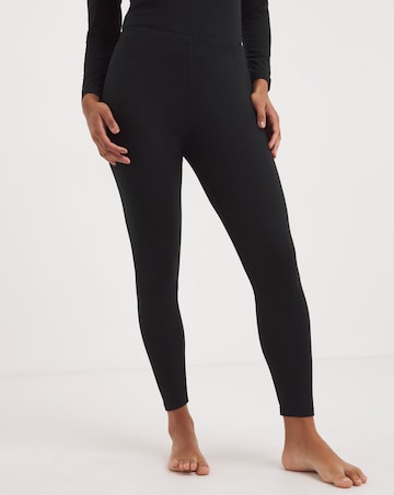 Pretty Secrets (2 Pack) Thermal Leggings Black
