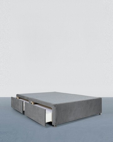 Airsprung Velvet Divan Base with 4 Drawers