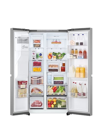 LG GSLC41PYPE Total No Frost American Fridge Freezer Silver