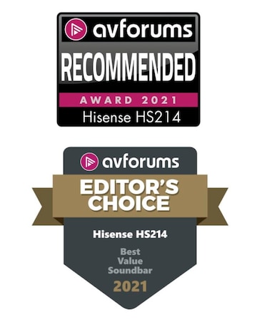 Hisense HS214 2.1ch 80W All-in-One Soundbar & Speaker