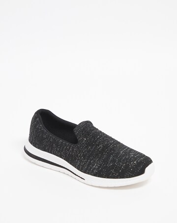 Diamante Slip On Leisure Shoe E Fit
