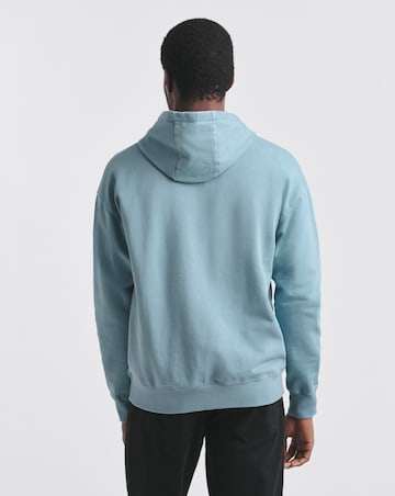 Union Garment Dyed Relaxed Fit Hoodie- Blue