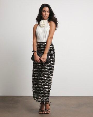 Joanna Hope Sequin Column Skirt