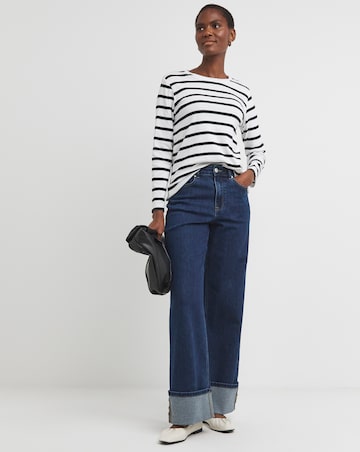 Stripe Crew Neck Long Sleeve T-Shirt