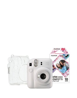 Fujifilm Wedding Bundle - Instax Mini 12, 10 Shot Confetti Film &amp; Glitter Case