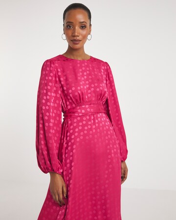Joanna Hope Jacquard Spot Maxi Dress
