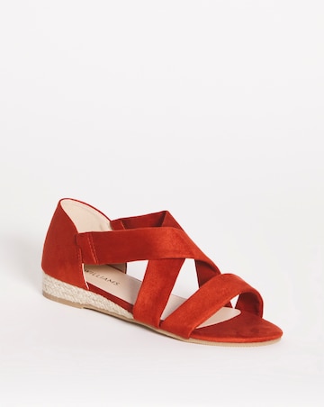 Sonya Multi Strap Espadrille Extra Wide EEE Fit