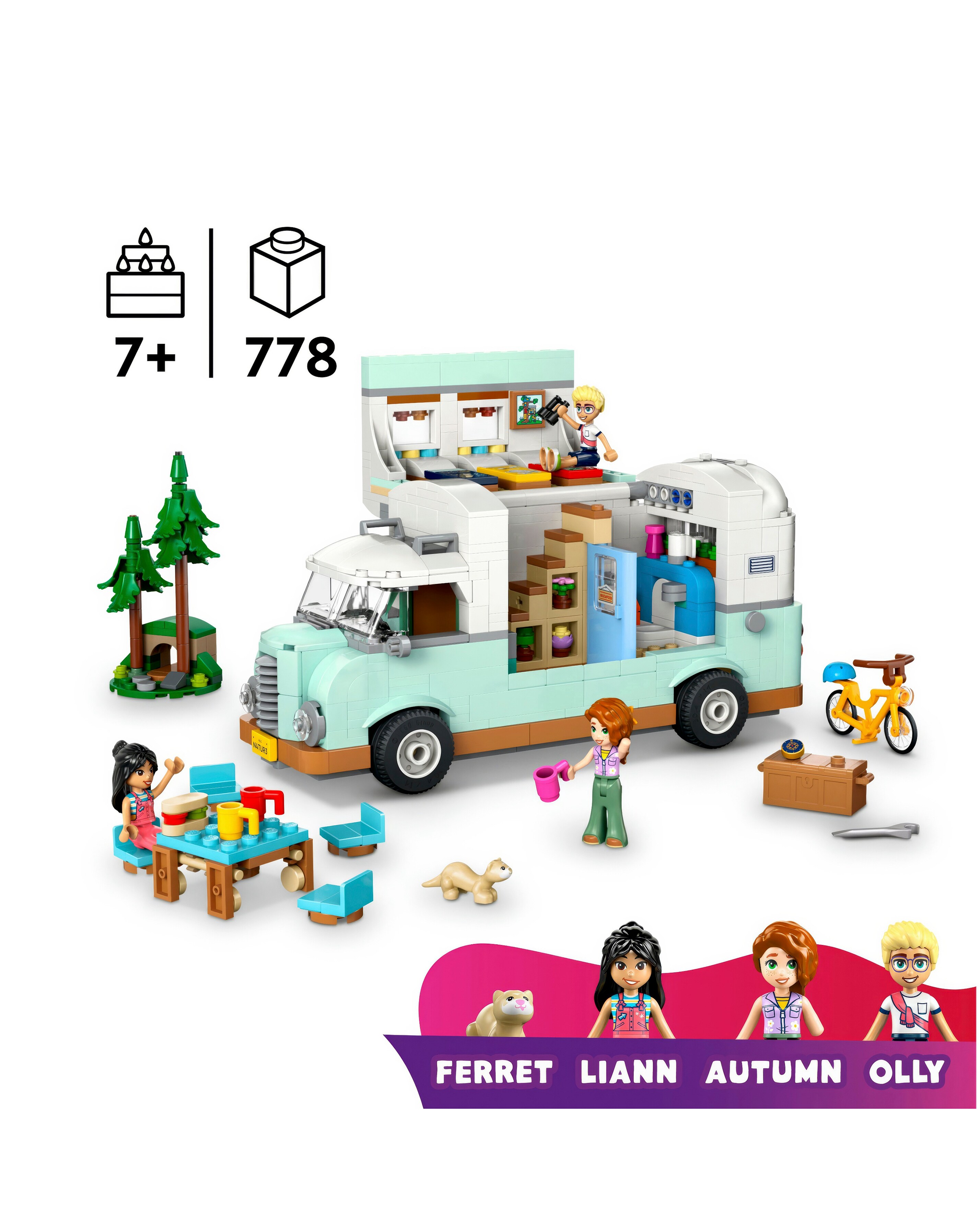 LEGO Friends Friendship Camper Van Adventure Toy Set 42663