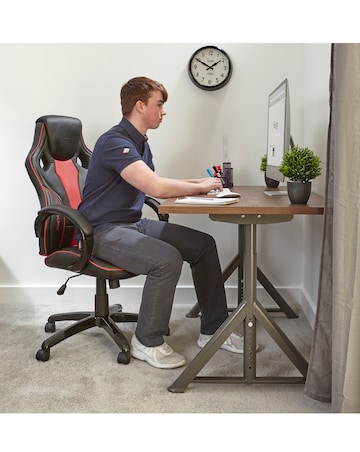 X Rocker Maverick Ergonomic PC Office Gaming Chair - Black / Red