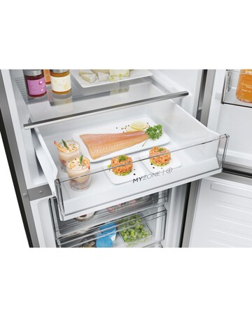 Haier Series 3 HDPW3618DNPK WiFi 185cm 60/40 Fridge Freezer Silver + Install
