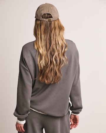 Anthology Pewter Satin Stripe Sweatshirt