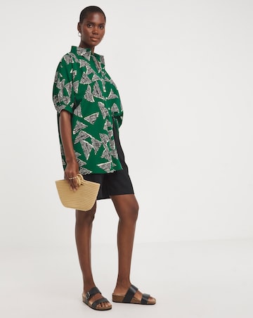 Printed Oversized Blouse