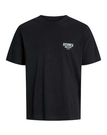Jack & Jones Bushwich Back Graphic T-Shirt - Black