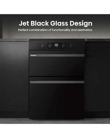 Hisense HDCEIT6C20B 60cm Induction Double Cooker - Black