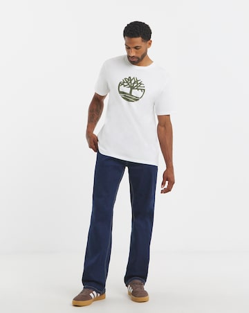 Timberland Kennebec River Camo Tree Logo T-Shirt - White