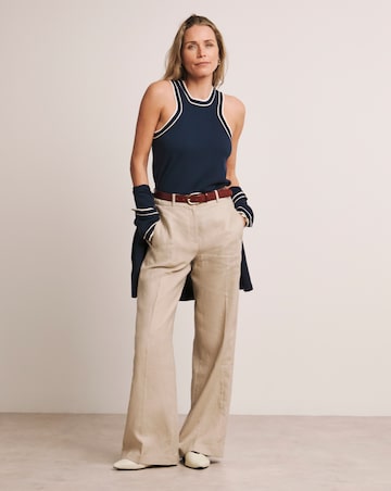Anthology Navy Contrast Trim Vest