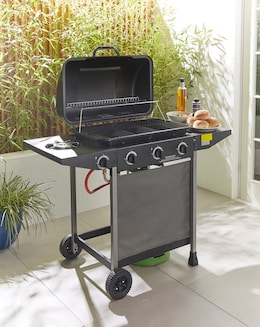 3 Burner Gas BBQ with Side Burner with Cover