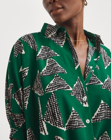 Printed Oversized Blouse