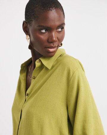 Linen Mix Half Sleeve Shirt