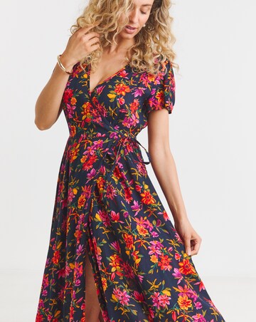 Joe Browns Joyful Floral Wrap Maxi Dress