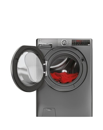 Hoover H-WASH 350 H3WPS4106TAMBR80 10kg Washing Machine - Grey + installation