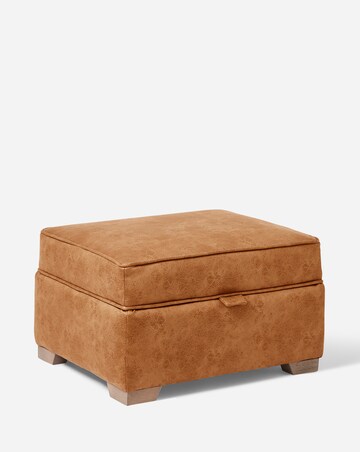 Gray & Osbourn Goliath Faux Leather Storage Footstool