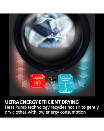 Haier HD90-A2939S 9kg Heat Pump Tumble Dryer Slate + Install