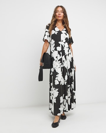 Soft Touch Asymmetric Seam Maxi Dress